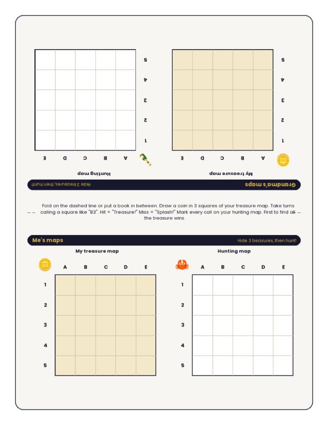 Hidden Treasure sample page